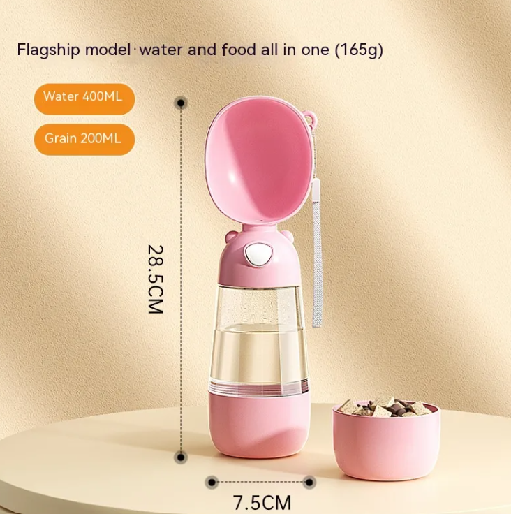 Portable Dog Water Feeding Bottle for Travel and Hiking