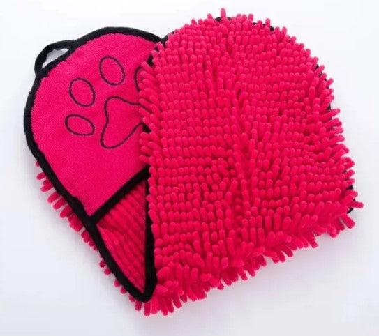 Soft Absorbent Pet Cleaning Washcloth for Paws and Fur