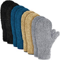 Microfiber Dusting Mittens with Thumb, Washable, 4 Pairs