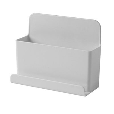 Wall-Mounted Remote Control Holder Box, White PP