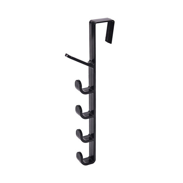 5-Hook Wall Rack for Coats, Hats and Bags