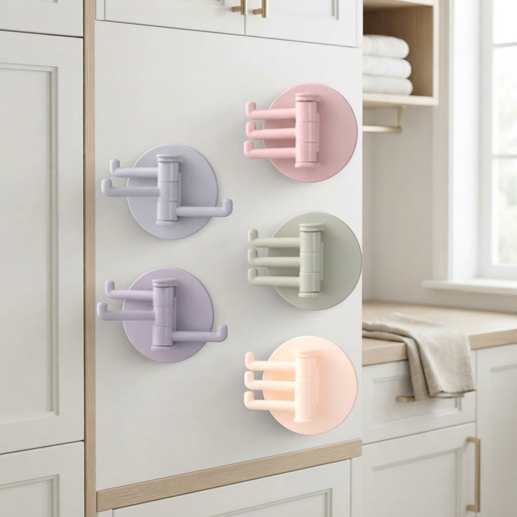 Self-Adhesive Key Holder Hook for Entryway Walls
