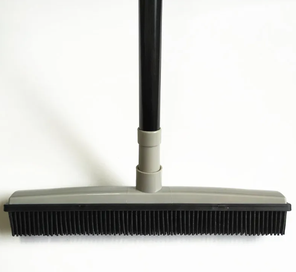Pet Hair Removal Broom with Rubber Bristles