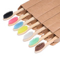 Bamboo Toothbrushes with Soft Bristles, 7 Pack