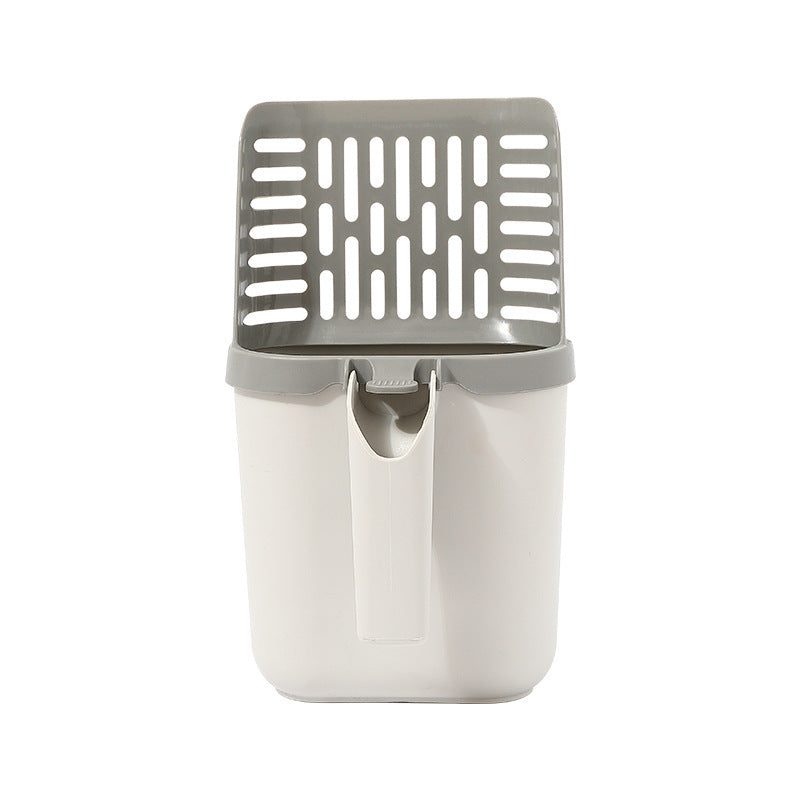 Cat Litter Scoop and Waste Bin Set for Between Cleanings
