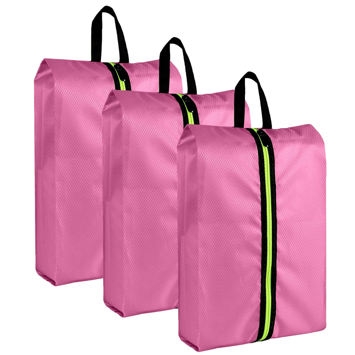 Oxford Fabric Shoe Bags for Travel, Set of 3, XX-Large, Pink