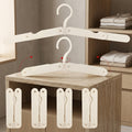 Foldable Travel Clothes Hangers, 4 Pack, White