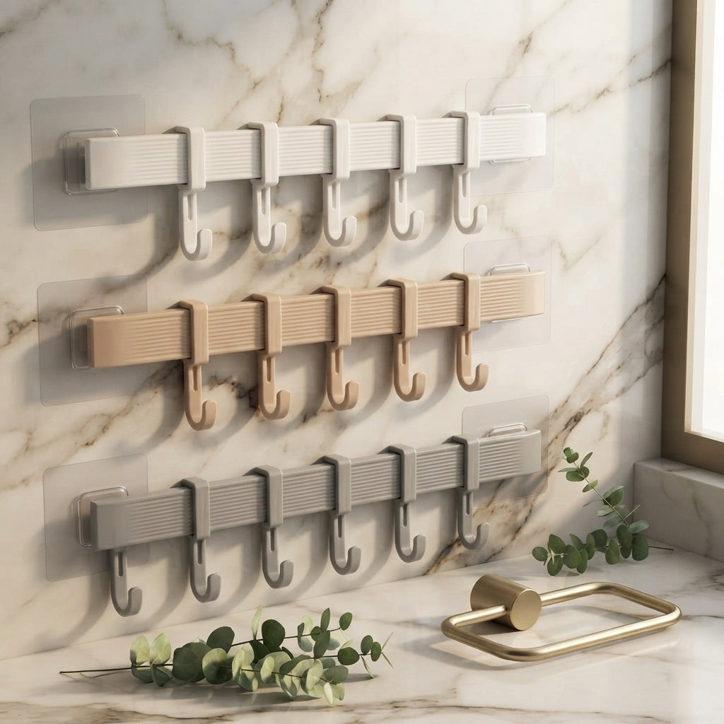 Suction Wall Hook with 6 Hanging Links for Kitchen