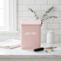 Magnetic Iron Lint Bin with Lid and Lint Brush, Pink