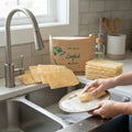 Natural Loofah Kitchen Sponges, XL 4.8 x 3.5 in, 10-Pack