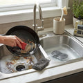 Cast Iron Cleaning Kit with Chainmail Scrubber and Handle Holder