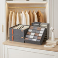 Foldable Multi-Grid Wardrobe Organizer for Pants, Socks and Ties