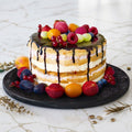 Marble Lazy Susan Cake Stand Turntable, 12 in