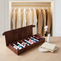 8-Grid Velvet Sunglasses Organizer Box, 48.5 x 18 cm