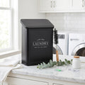 Magnetic Metal Lint Bin with Lid and Brush for Dryer, Black