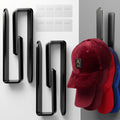 Adhesive Acrylic Hat Hooks for Baseball Caps, 4-Pack, Black