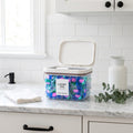 Push-Button Laundry Pod Container with Labels and Scoop, 94 oz