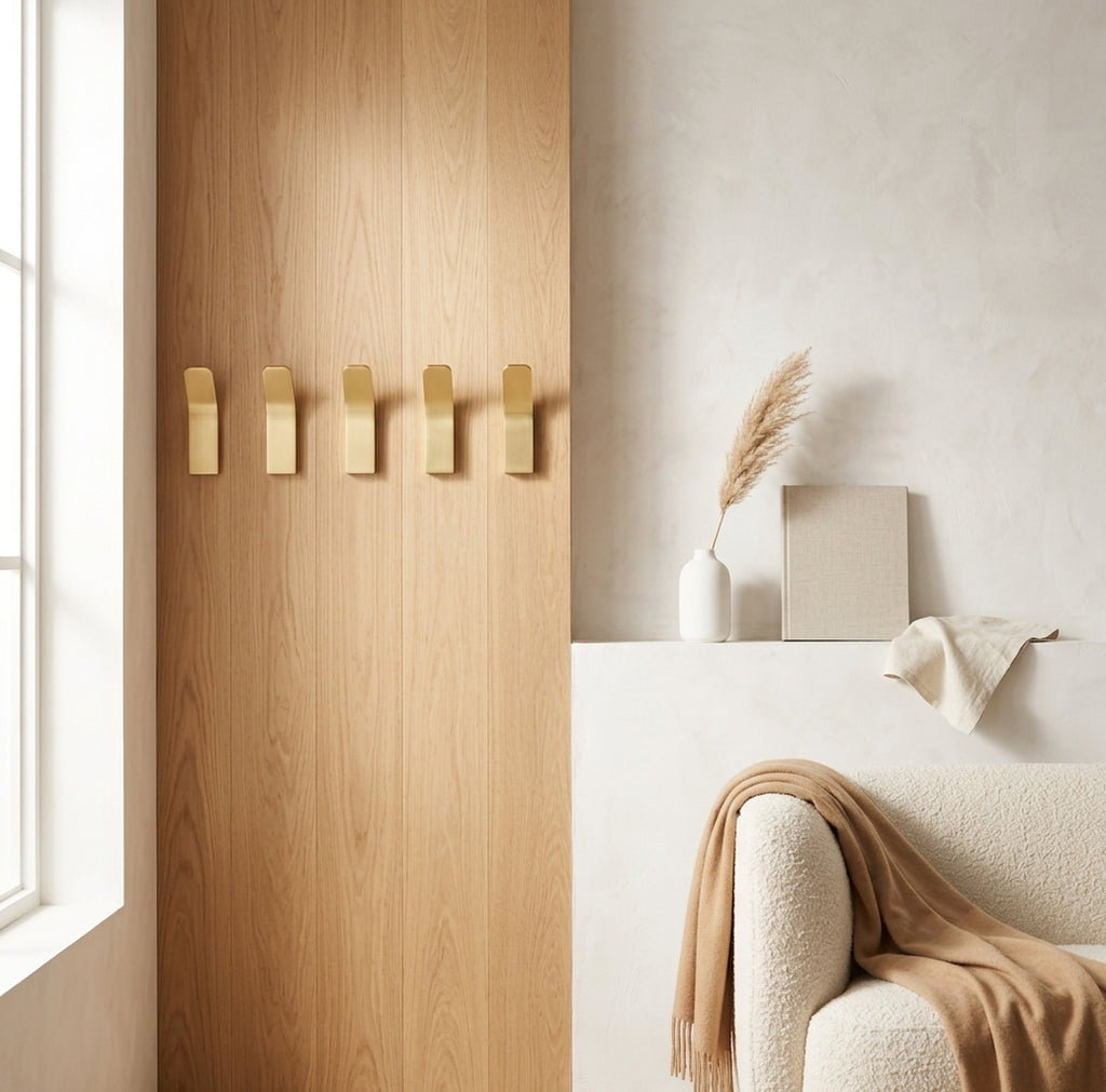 No-Drill Aluminum Wall Hook for Kitchen and Bathroom