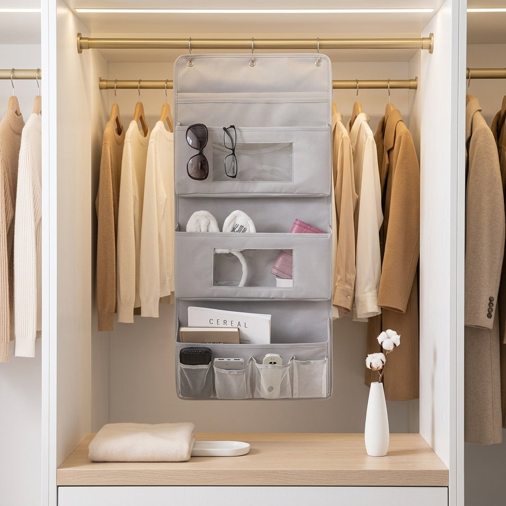 Hanging Oxford Cloth Wall and Door Organizer, 2 or 3 Tiers