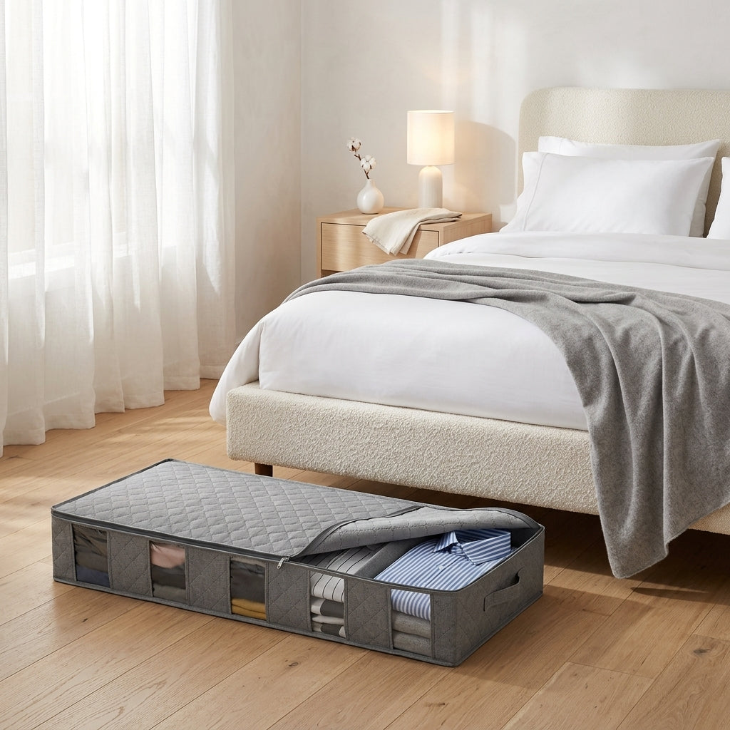 Under-Bed Storage Bag with Clear Window, 97 x 33 x 15 cm