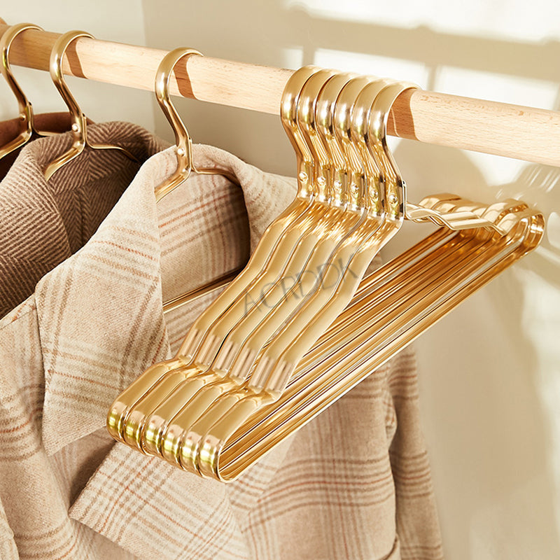 Non-Slip Aluminum Clothes Hangers, 5 or 10 Pack