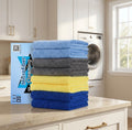 Thick Microfiber Cleaning Cloths, 16 x 16 in, 8-Pack