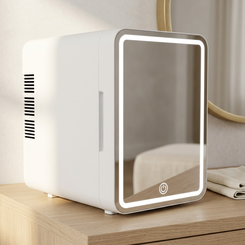 Mini Makeup Fridge with Cooling and Warming, Home and Car Power