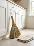 Natural Corn Whisk Broom with Hanging Loop, 11 in