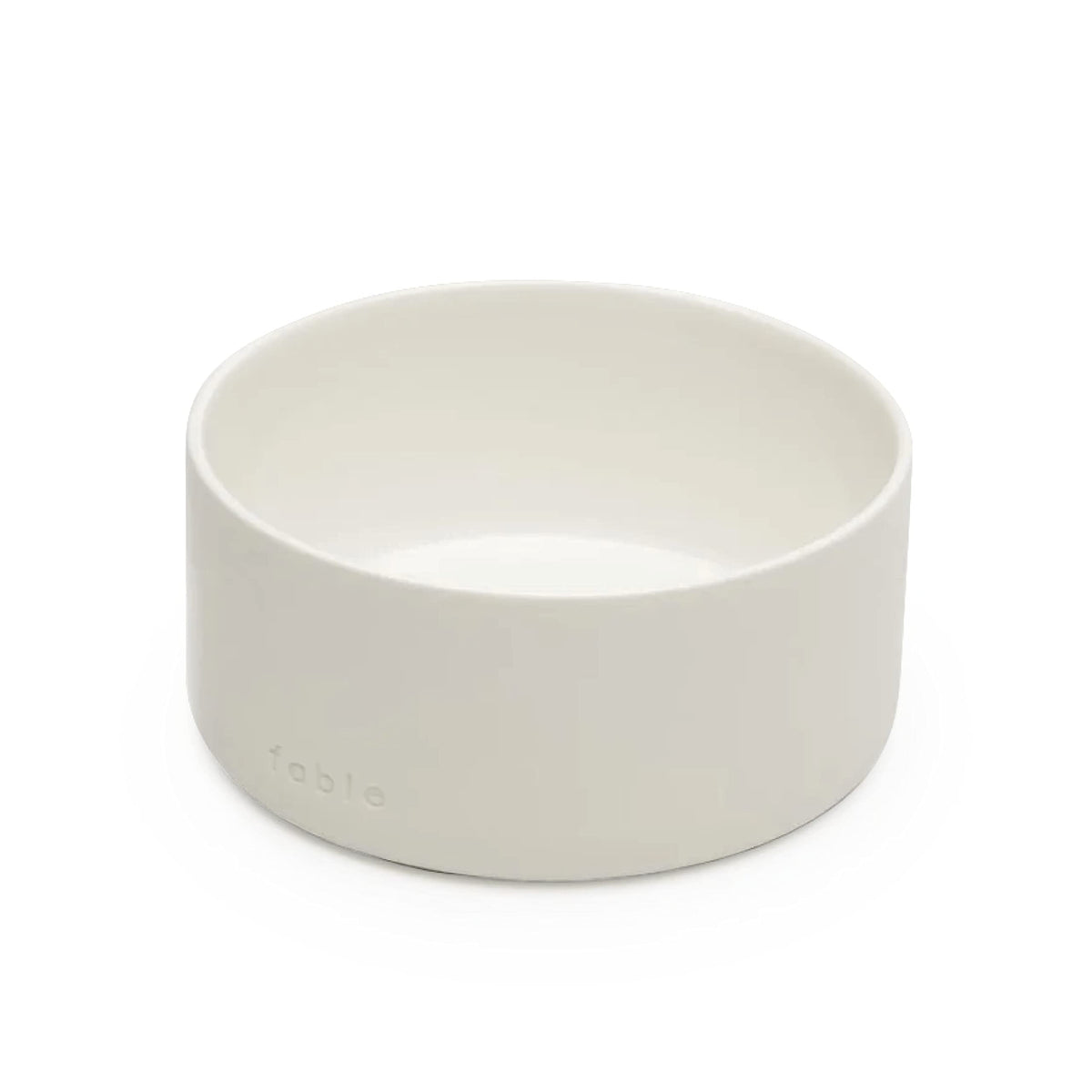 Weighted Dual-Textured Ceramic Dog Bowl, Tofu