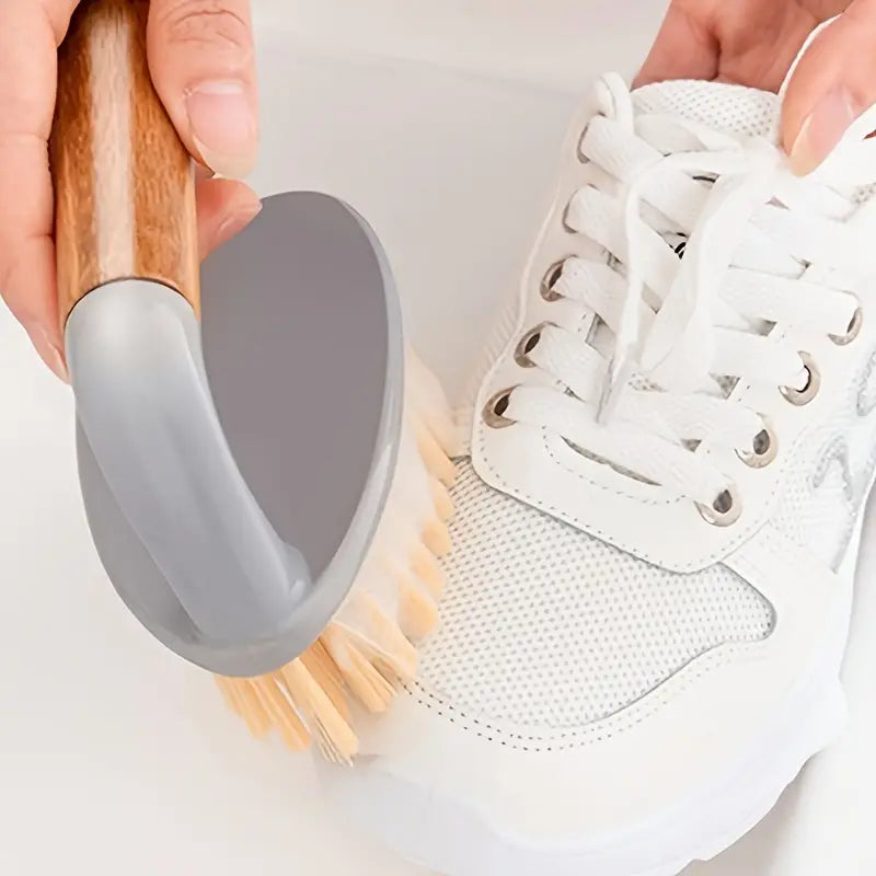 Bamboo Laundry Scrub Brush for Clothes, Shoes and Floors