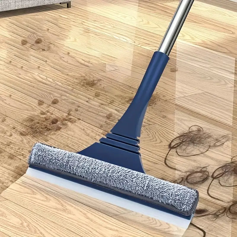 Telescoping High Window Cleaning Brush and Glass Wiper