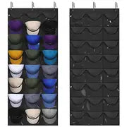 3-Hook Wall-Mount Hat Rack for Baseball Caps