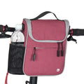 Water-Resistant Bike Handlebar Bag with Rain Cover, Rose