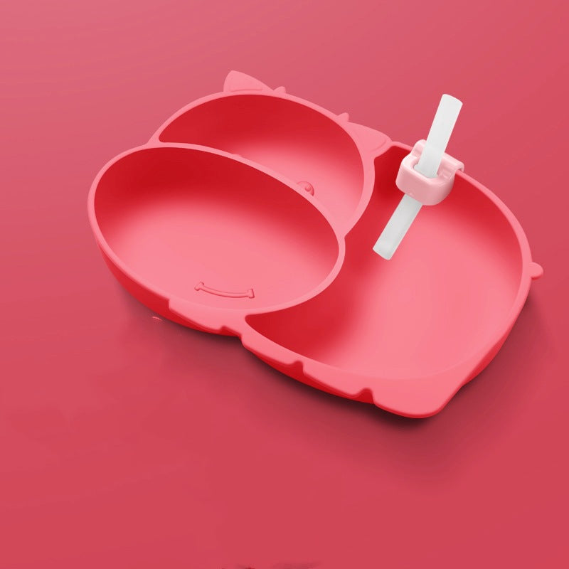 Divided Silicone Suction Plate for Baby Mealtimes, Multiple Options