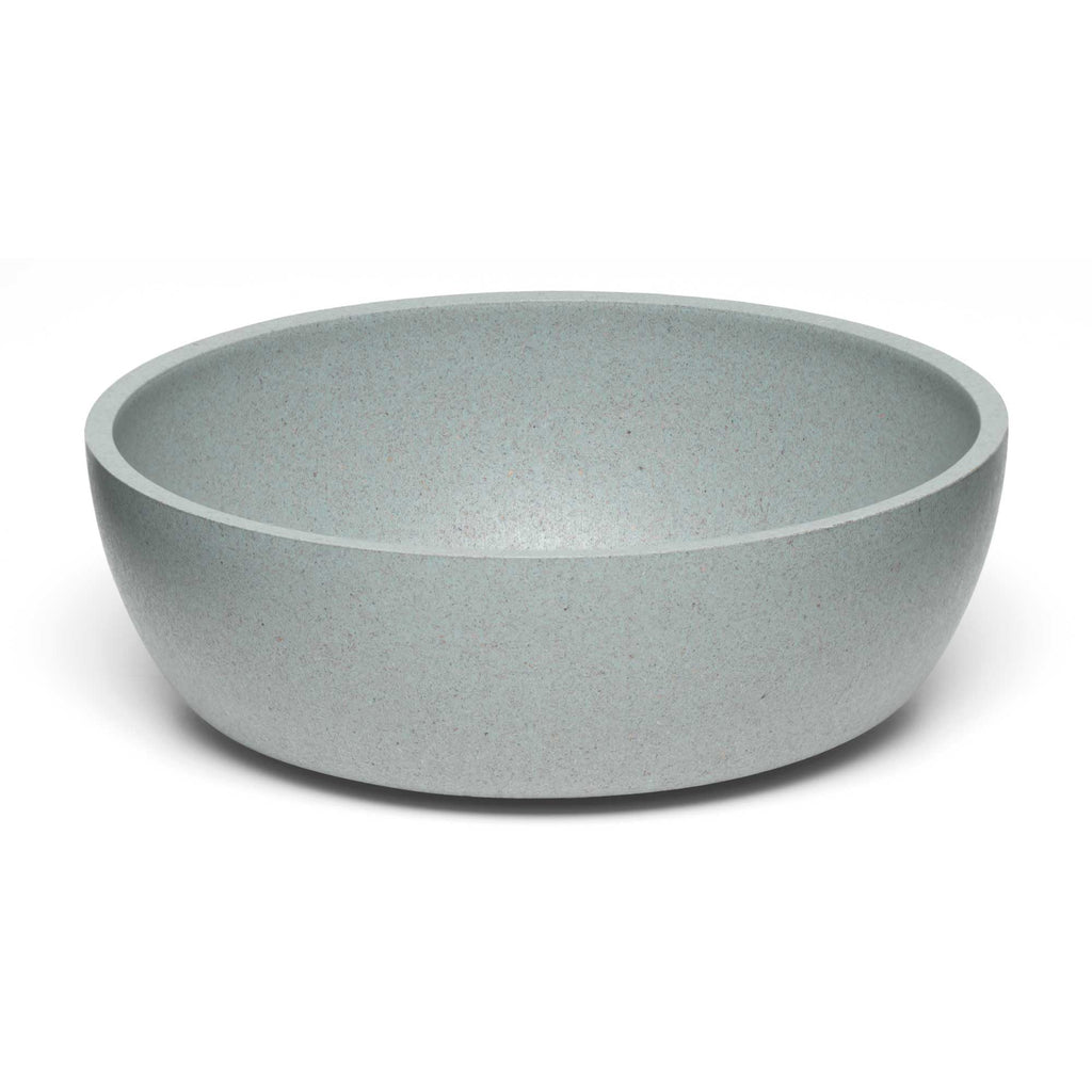 Large Bamboo Fiber Dog Bowl, Dishwasher Safe, Slate Grey