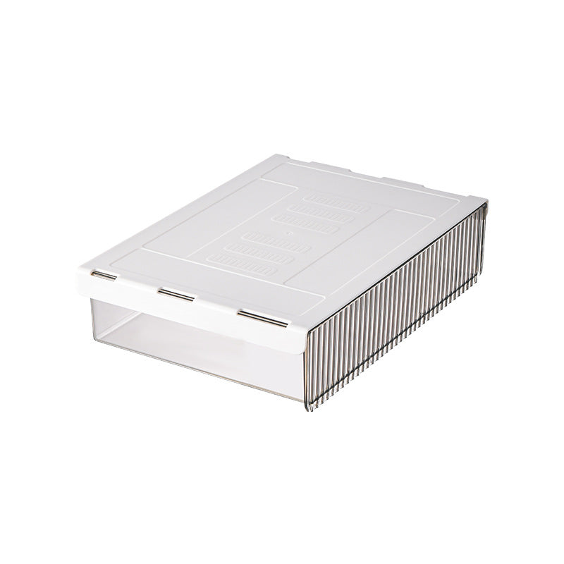 Under-Desk Hidden Drawer Organizer, Clear or Black, 3 Sizes
