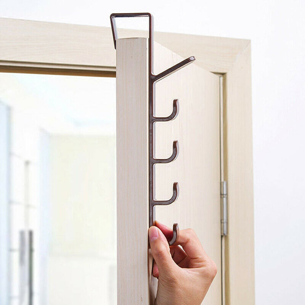 5-Hook Wall Rack for Coats, Hats and Bags