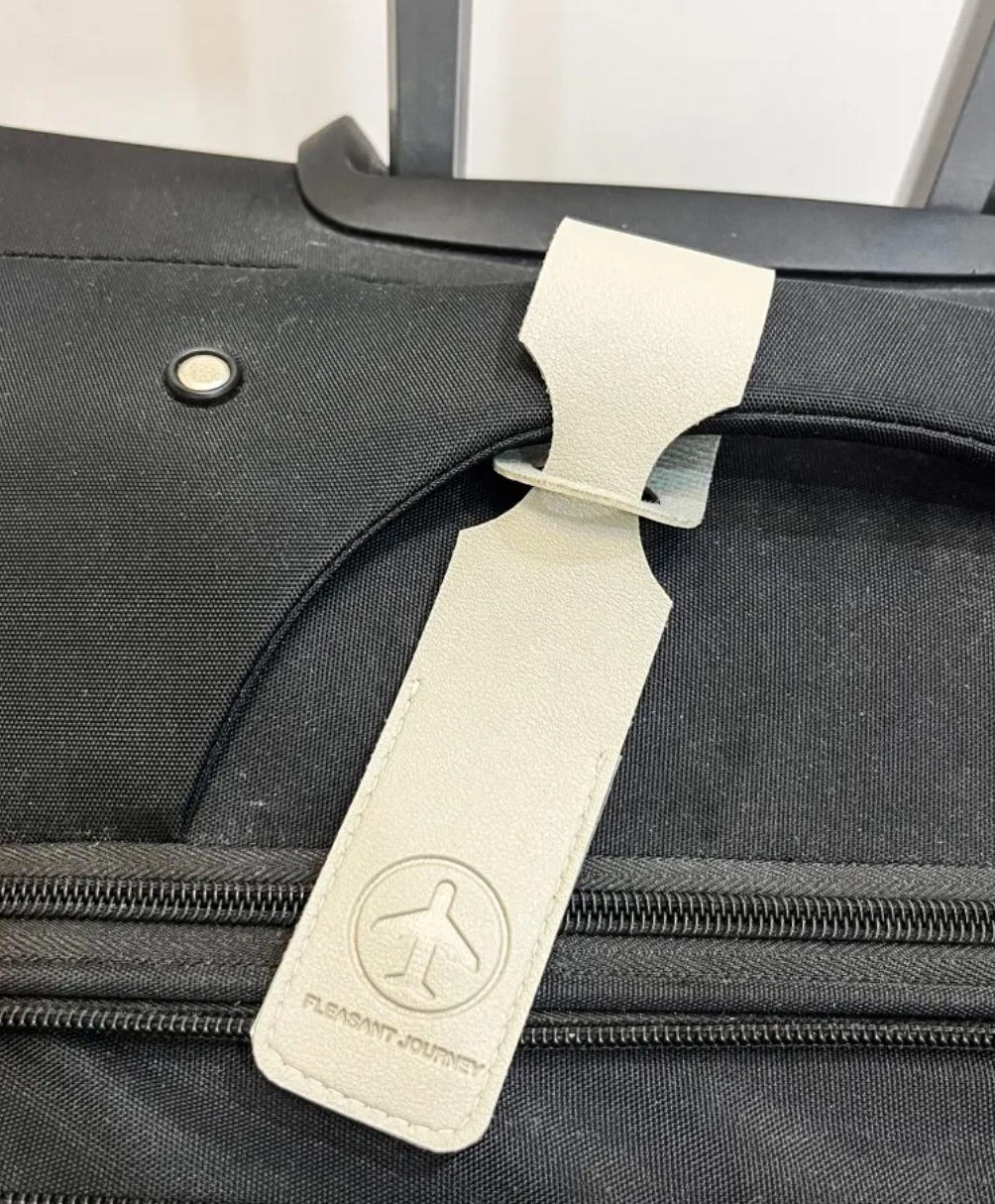 Ultra-Light Luggage Tag with Privacy Cover, Embossed or Blank