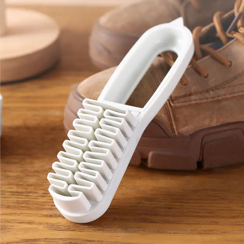 Self-Adhesive Suede Shoe Brush with Soft Bristles