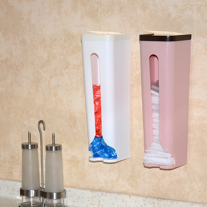 Space-Saving Kitchen Grocery Bag Holder & Dispenser, Wall-Mounted