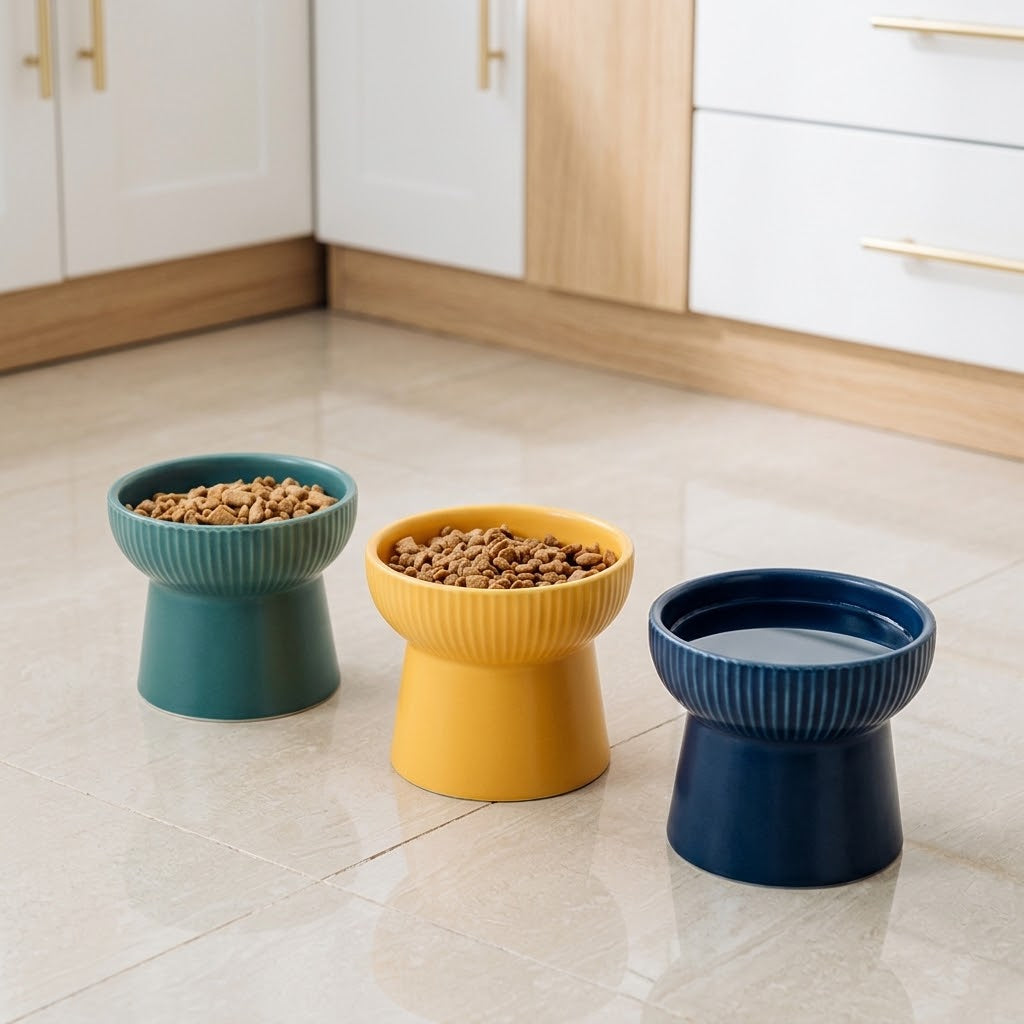 Nordic Minimalist Pet Food and Water Bowl