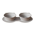 Foldable 2-in-1 Silicone Food and Water Travel Bowl, Grey
