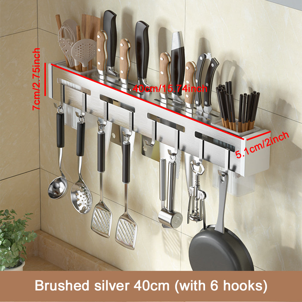 Stainless Steel Cutlery Drying Rack, Black or Silver