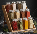 3-Tier Bamboo Spice Rack for Countertop or Cabinet