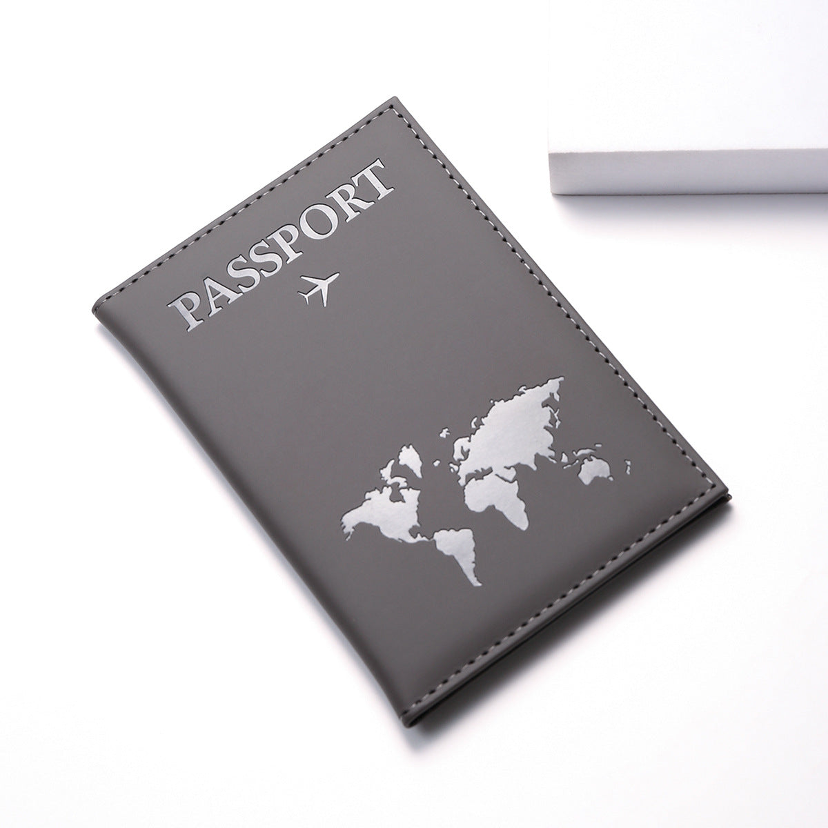 Geometric Print PU Leather Passport Cover, 12 Colors