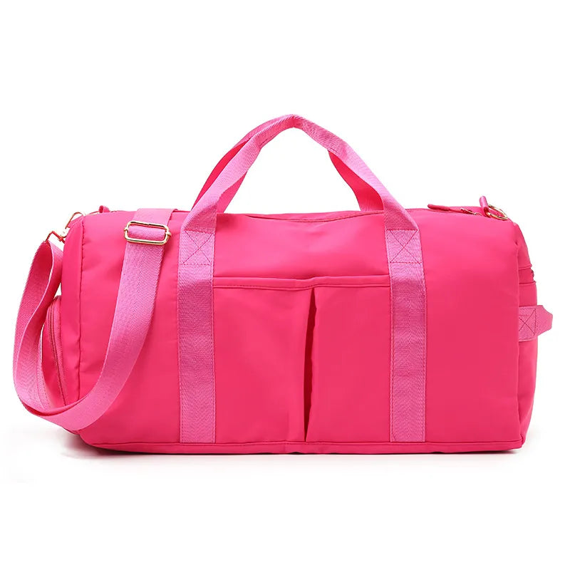 Large-Capacity Women's Yoga Gym Bag with Mat Compartment