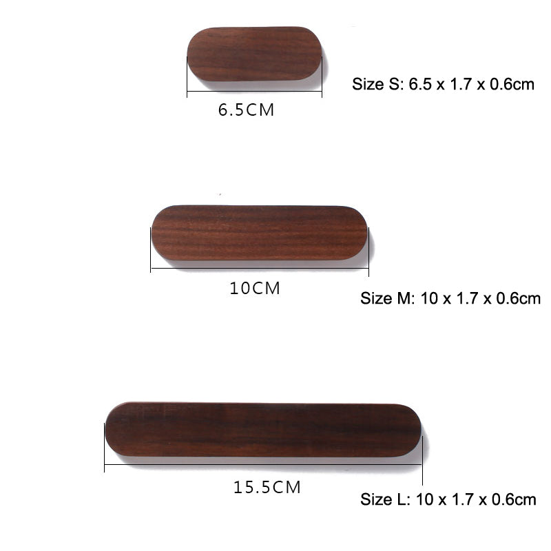 Wooden Magnetic Key Holder for Wall in Walnut or Beech