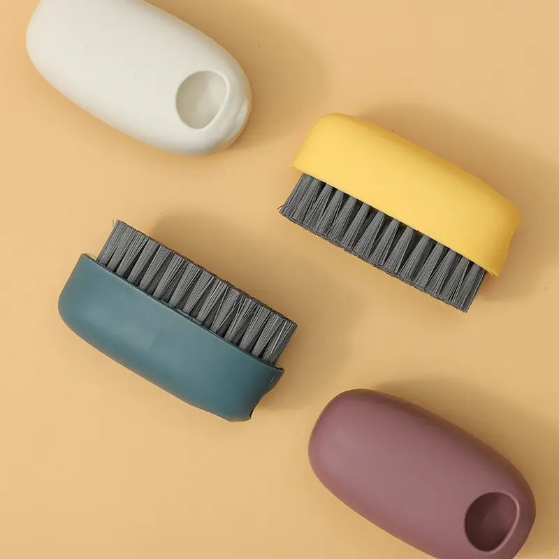 Soft-Bristle Laundry Brush and Slim Shoe Brush in PP and PET