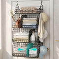 4-Tier Hanging Closet Organizer with Dividers and S-Hooks