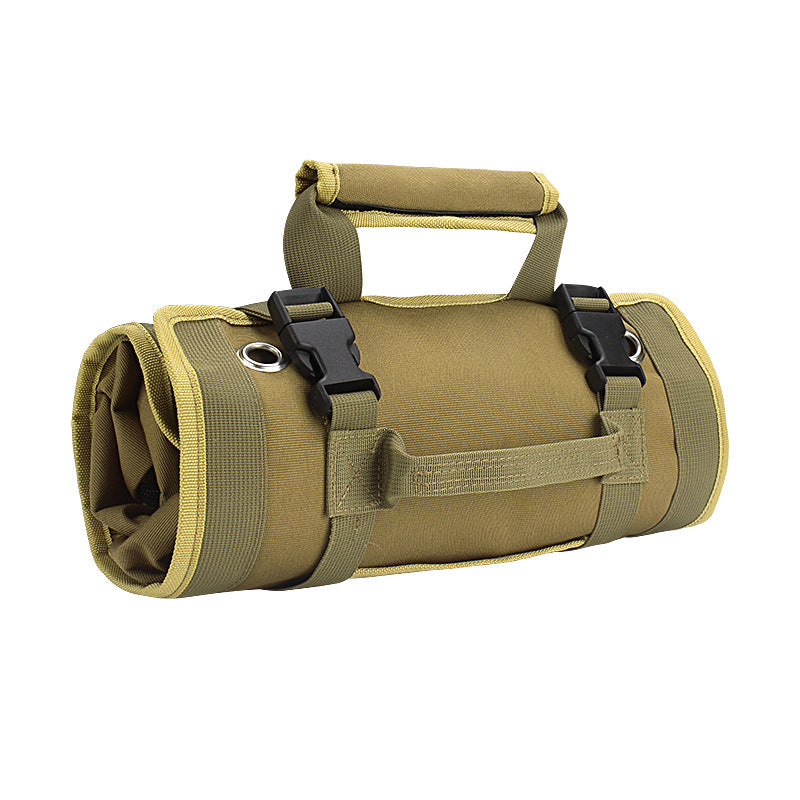 Roll-Up Tool Storage Bag in Oxford Cloth with Shoulder Strap